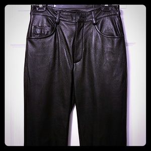 Womens leather jeans